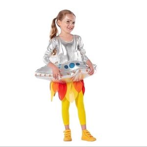 Pottery Barn Silver UFO /Spaceship Costume | Light up | 3T